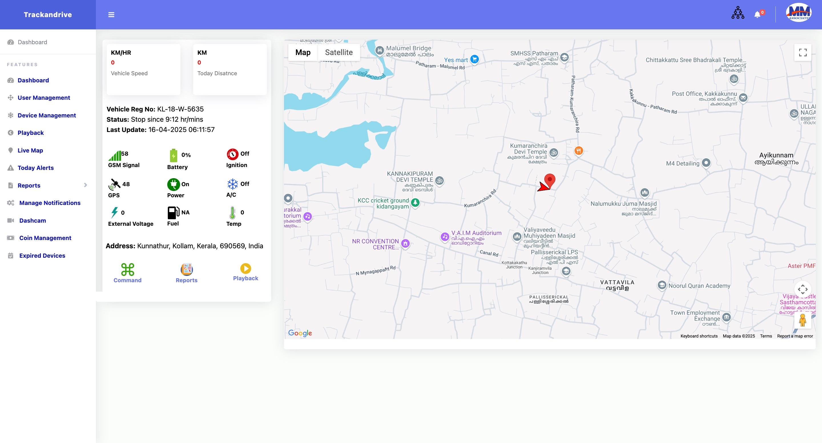 Tracking Dashboard